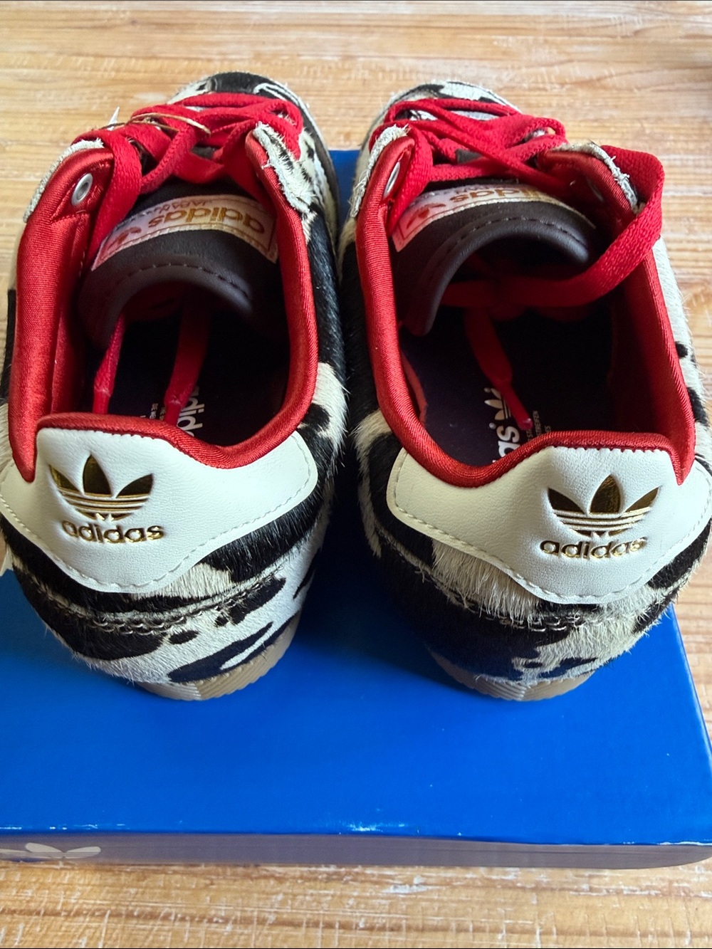 adidas Japan Black & White print Sneakers with Red Accents - Picture 3 of 8